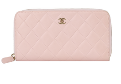 Chanel CC Zip Around Long Wallet, Lthr, Pink,22944127(2016/17) , AC/B,2*